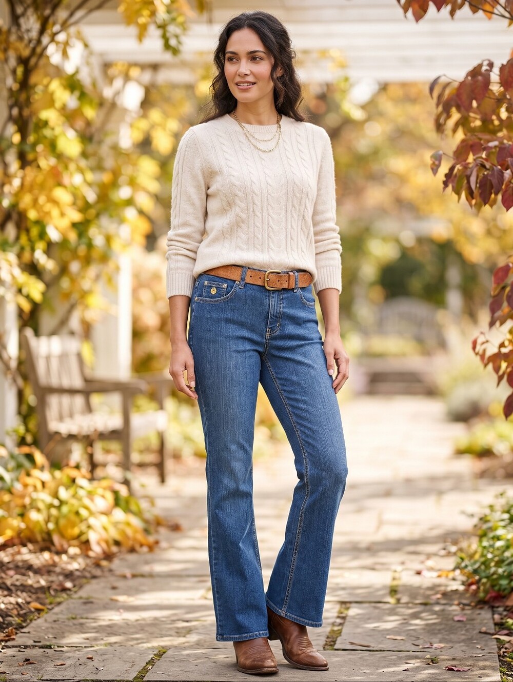 Vintage Gloria Vanderbilt Flare Jeans Coastal Cowgirl Americana 90s Western